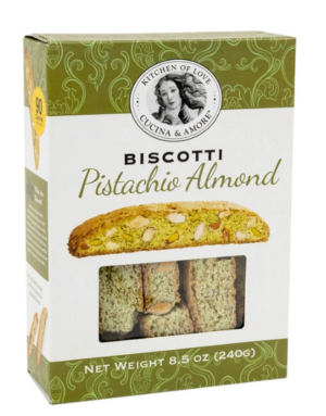 Cucina & Amore Classic Italian Pistachio Almond Biscotti 8.5oz 6ct